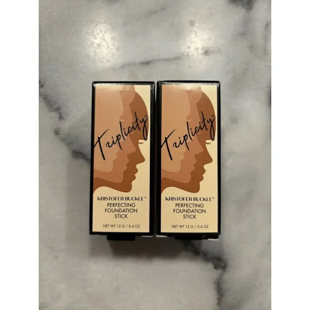 Kristofer Buckle Perfecting Foundation Stick in Deep Lot of 2